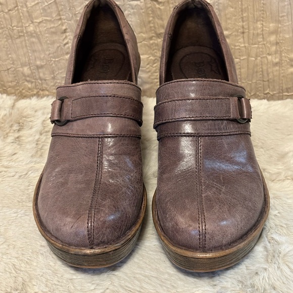 Born Women's Purple Heeled Loafers - Picture 3 of 7